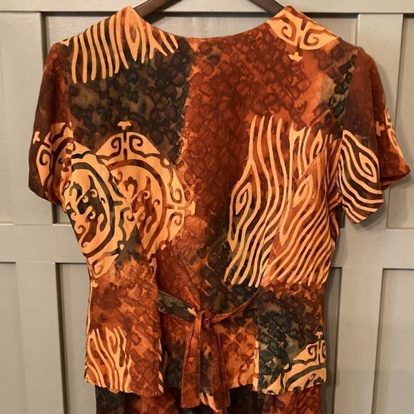SILVER Moon Creations Maui, Hawaii Hawaiian Printed Shirt & Pants Set Size S/XS - Picture 11 of 16